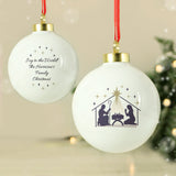 Personalised Nativity Bauble: 3 - Christmas Baubles By Gift Moments