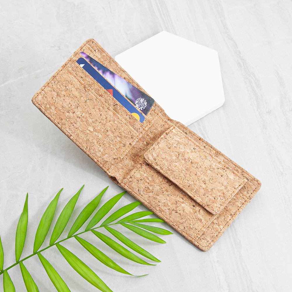 Personalised Natural Cork Wallet: 3 - Wallets & Money Clips By Gift Moments