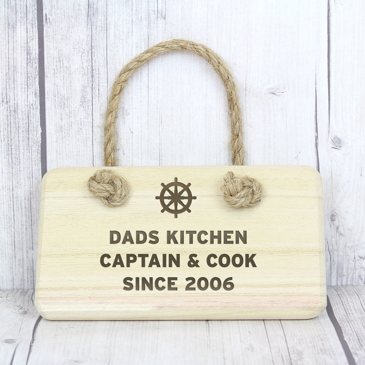 Personalised Nautical Wooden Sign: 5 - Signs & Plaques By Gift Moments