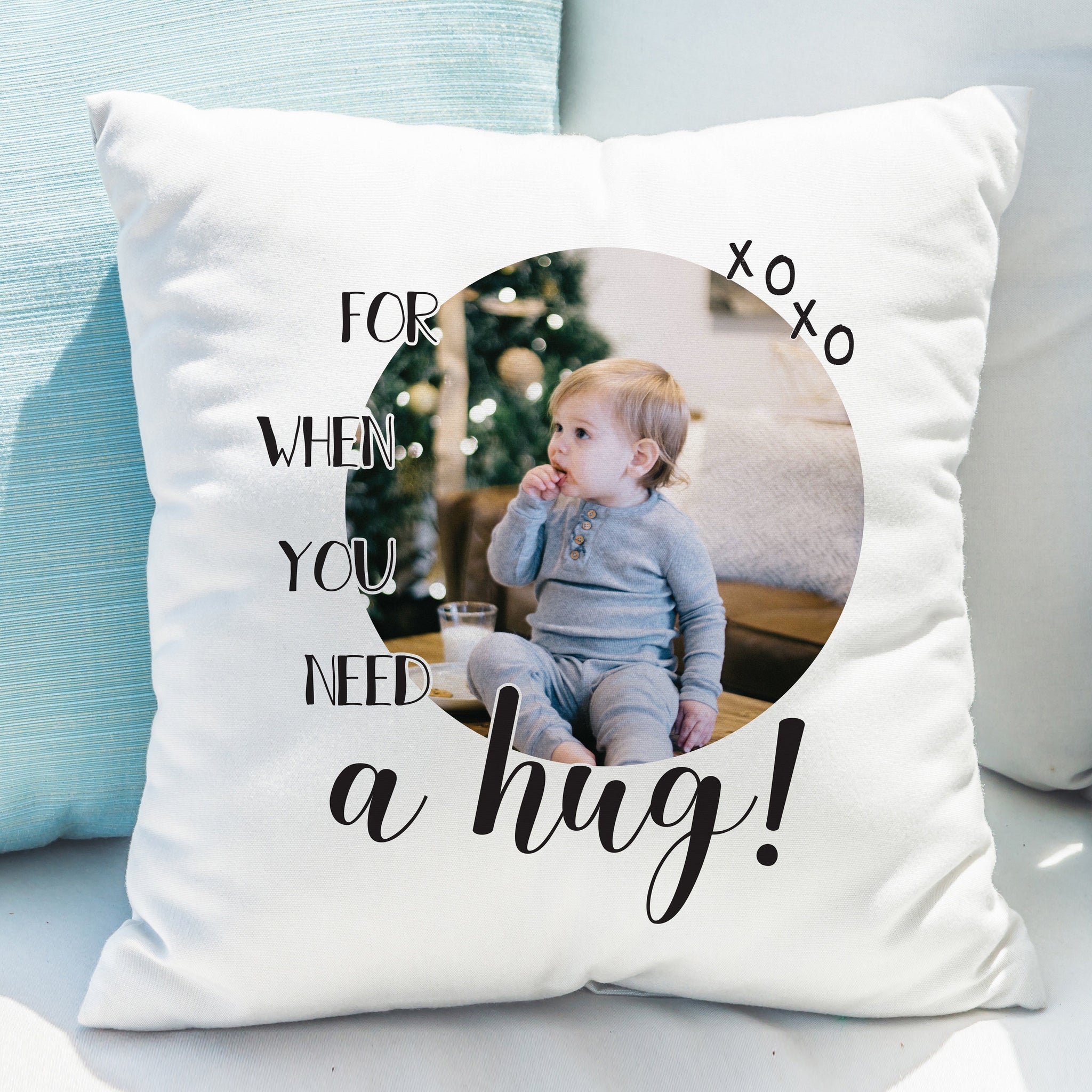 Personalised Need A Hug Photo Upload Cushion: 2 - Cushions By Gift Moments