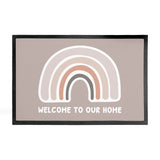 Personalised Neutral Rainbow Door Mat 40x60cm: 7 - Doormats By Gift Moments