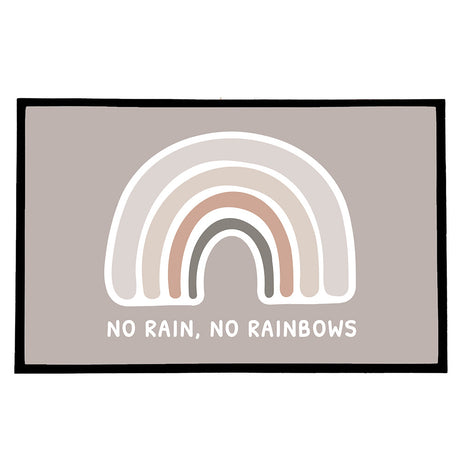 Personalised Neutral Rainbow Door Mat 40x60cm: 5 - Doormats By Gift Moments