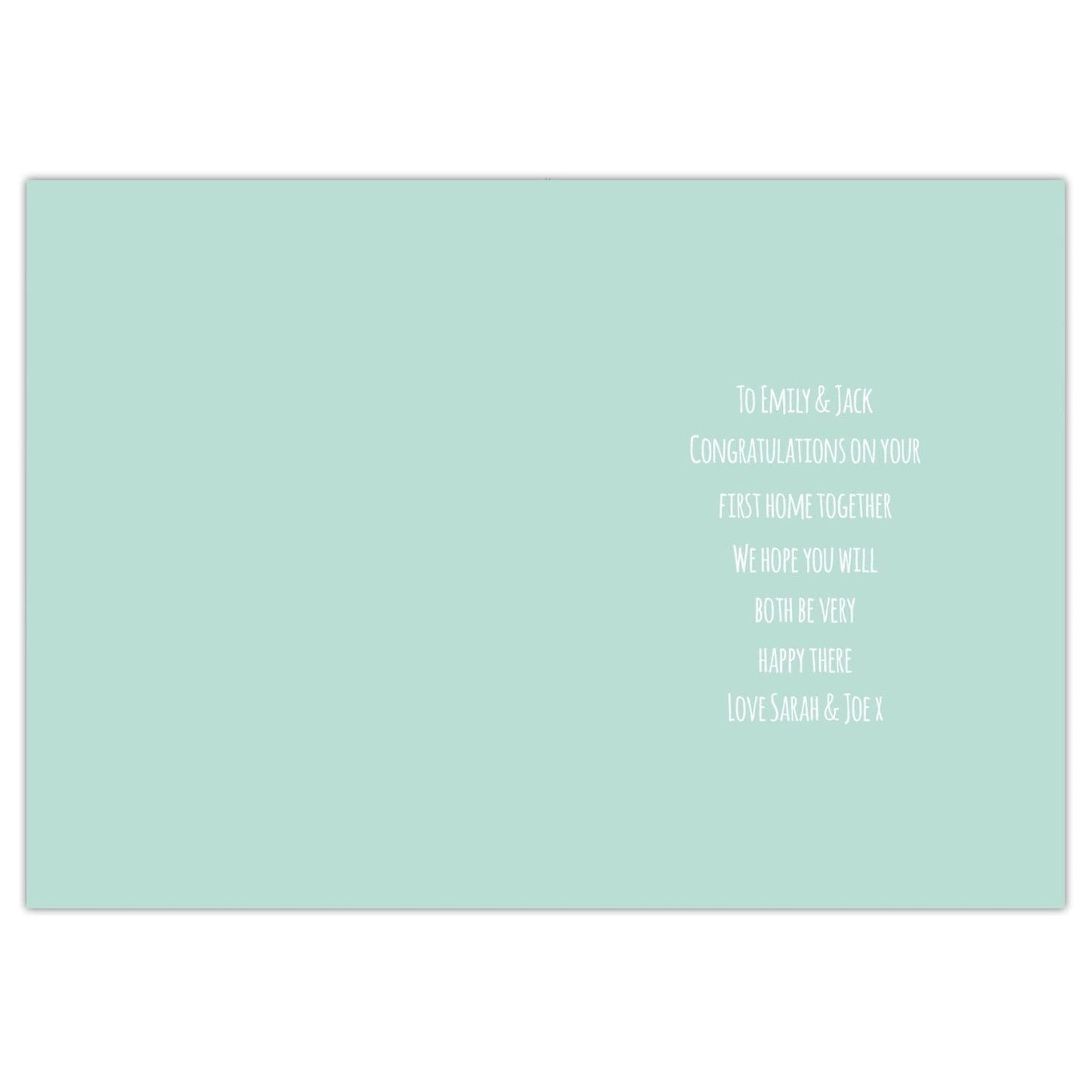 Personalised New Home Card: 4 - Greeting Cards By Gift Moments