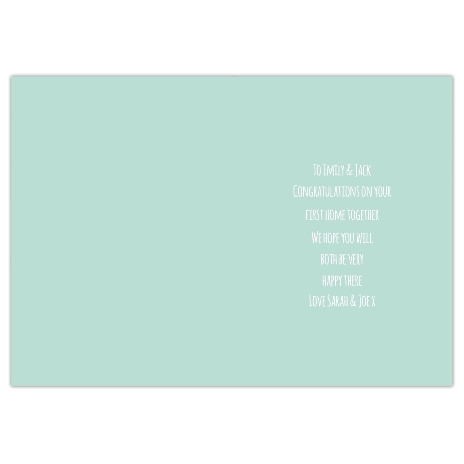 Personalised New Home Card: 4 - Greeting Cards By Gift Moments