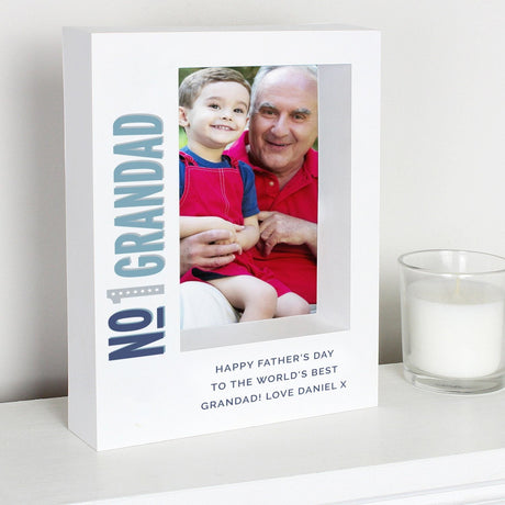 Personalised No.1 5x7 Box Photo Frame: 1 Photo Frames By Gift Moments