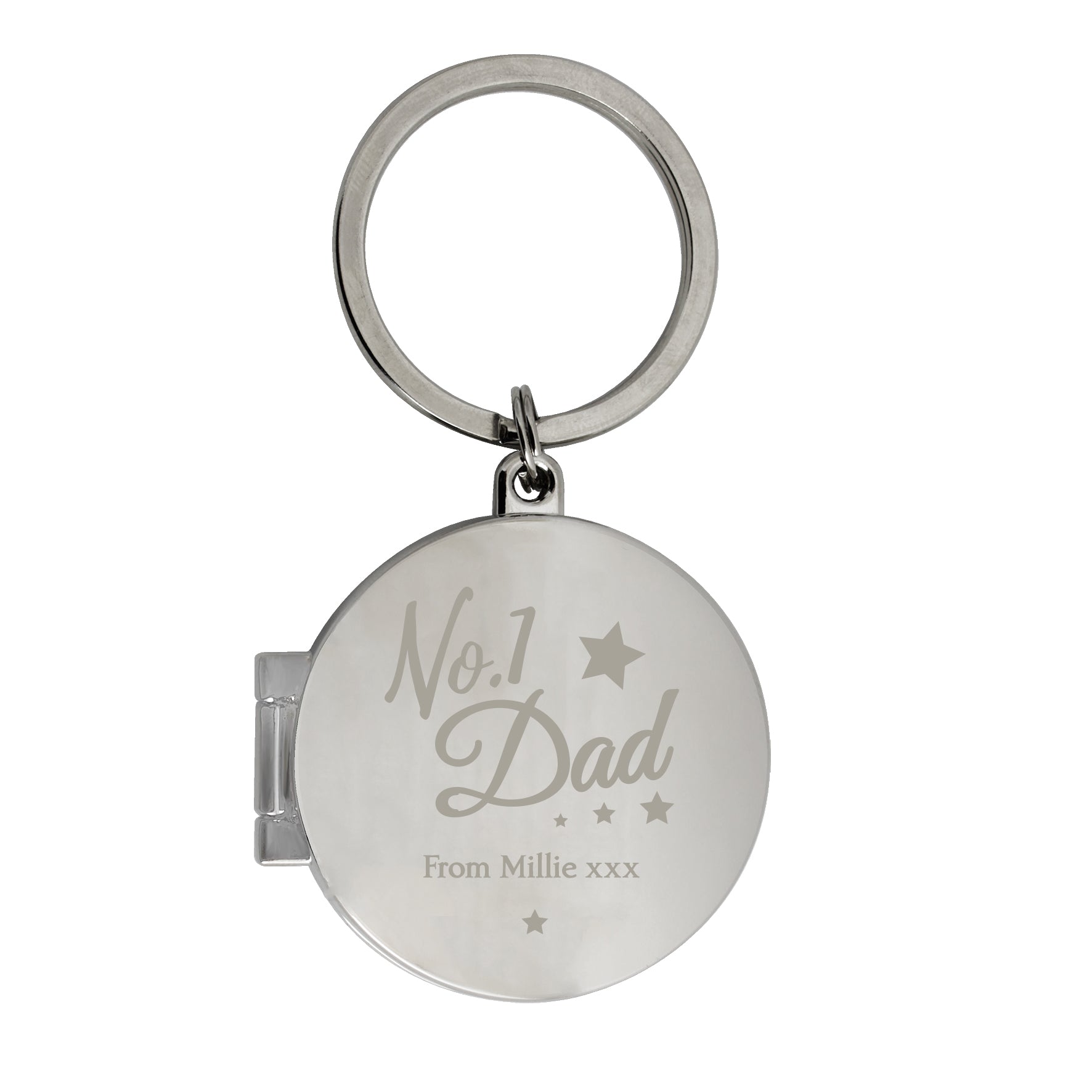 Personalised No.1 Dad Photo Keyring: 4 - Keyrings By Gift Moments