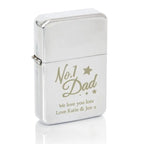 Personalised No.1 Dad Silver Lighter - Shop Smoking Accessories At Gift Moments - 3