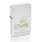 Personalised No.1 Daddy Silver Lighter - Shop Smoking Accessories At Gift Moments - 3