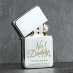 Personalised No.1 Daddy Silver Lighter - Shop Smoking Accessories At Gift Moments - 1