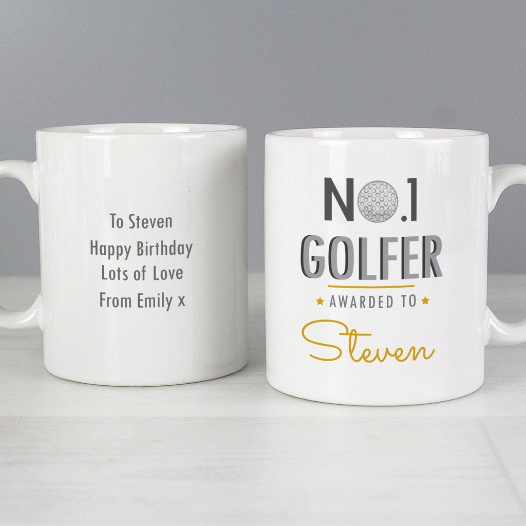 Personalised No.1 Golfer Mug - Shop Mugs At Gift Moments - 1