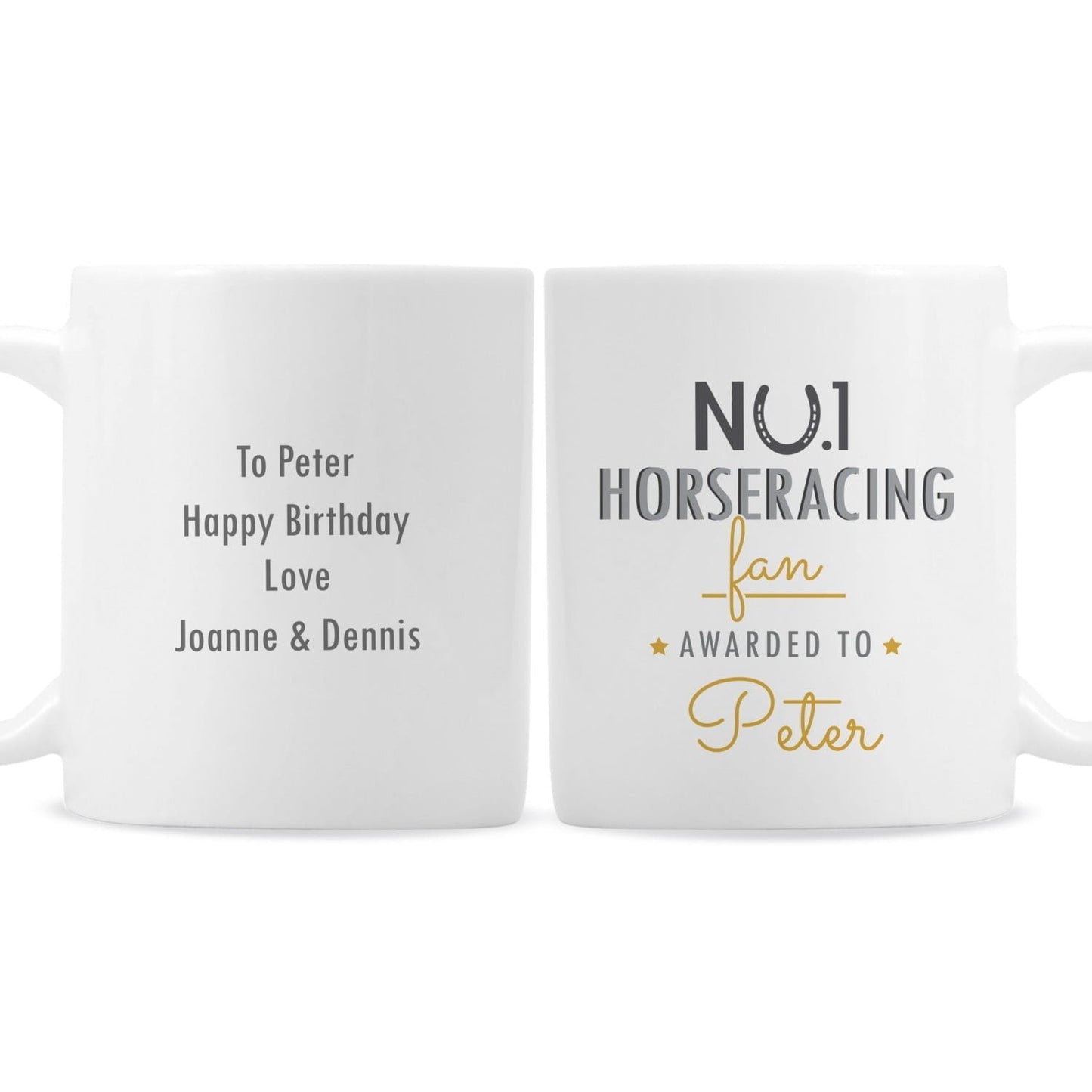 Personalised No.1 Horseracing Fan Mug: 4 - Mugs By Gift Moments