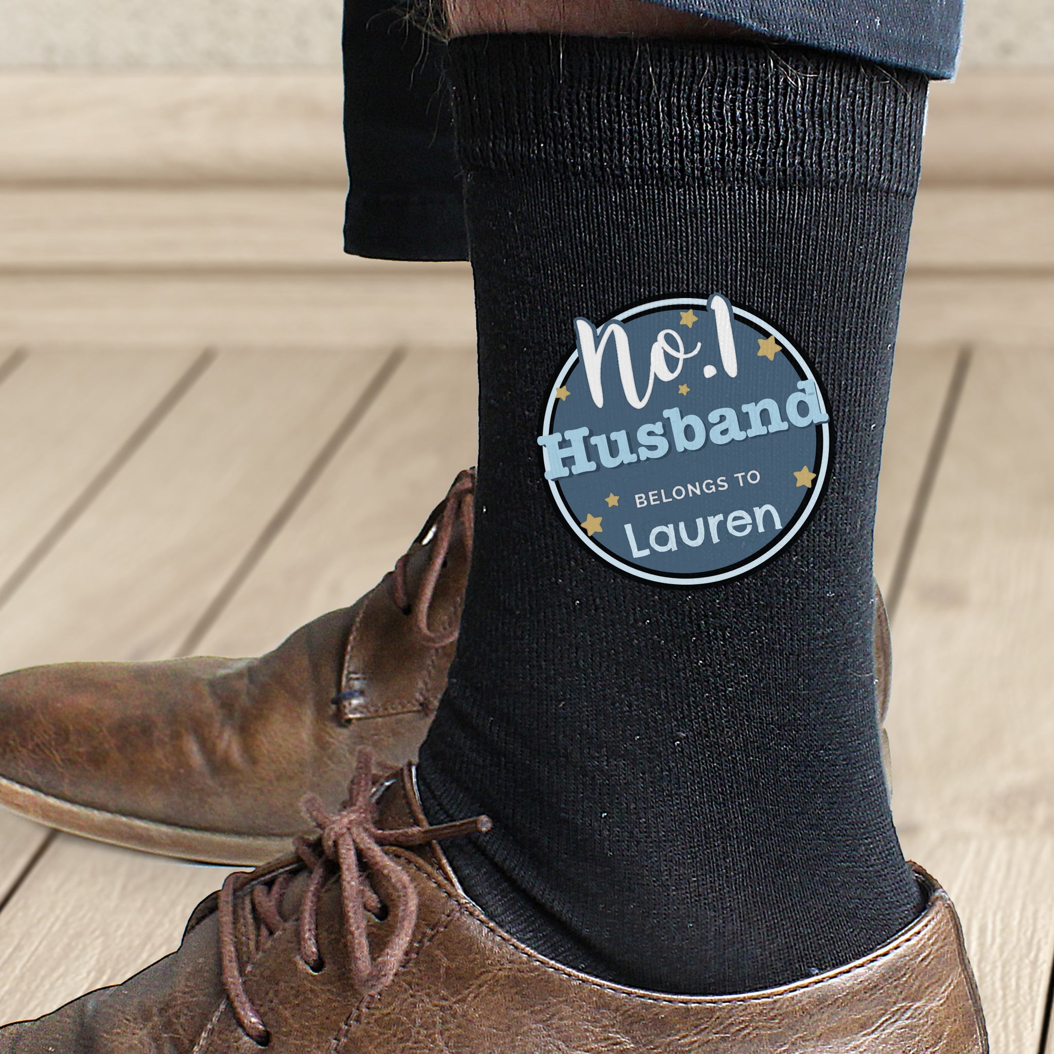 Personalised No.1 Men’s Socks: 3 - Clothing By Gift Moments