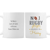 Personalised No.1 Rugby Player Mug: 4 - Mugs By Gift Moments