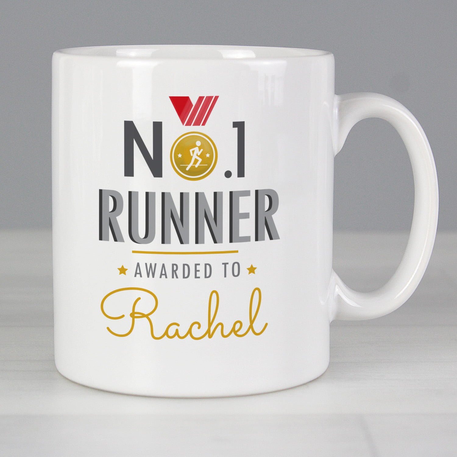 Personalised No.1 Runner Mug: 2 - Mugs By Gift Moments
