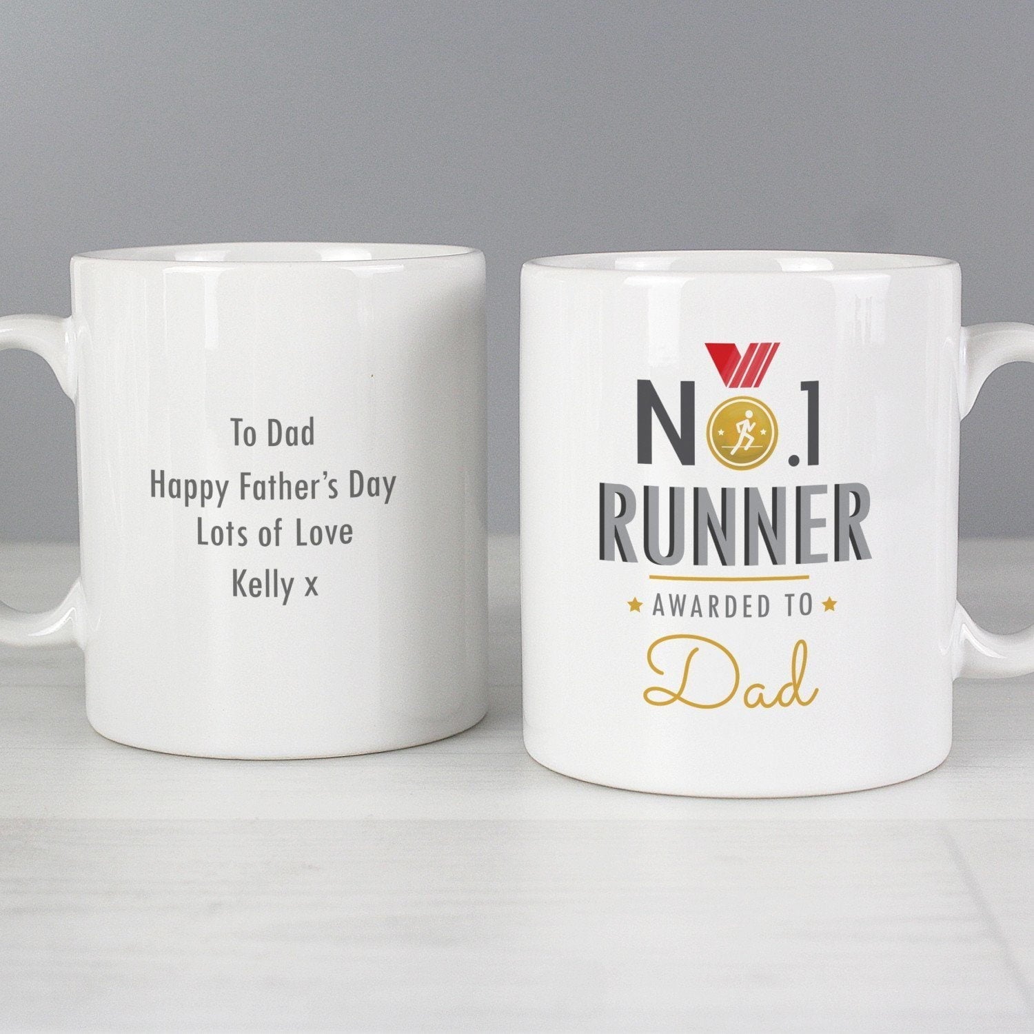 Personalised No.1 Runner Mug: 3 - Mugs By Gift Moments