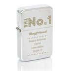 Personalised The No.1 Silver Lighter - Shop Smoking Accessories At Gift Moments - 2