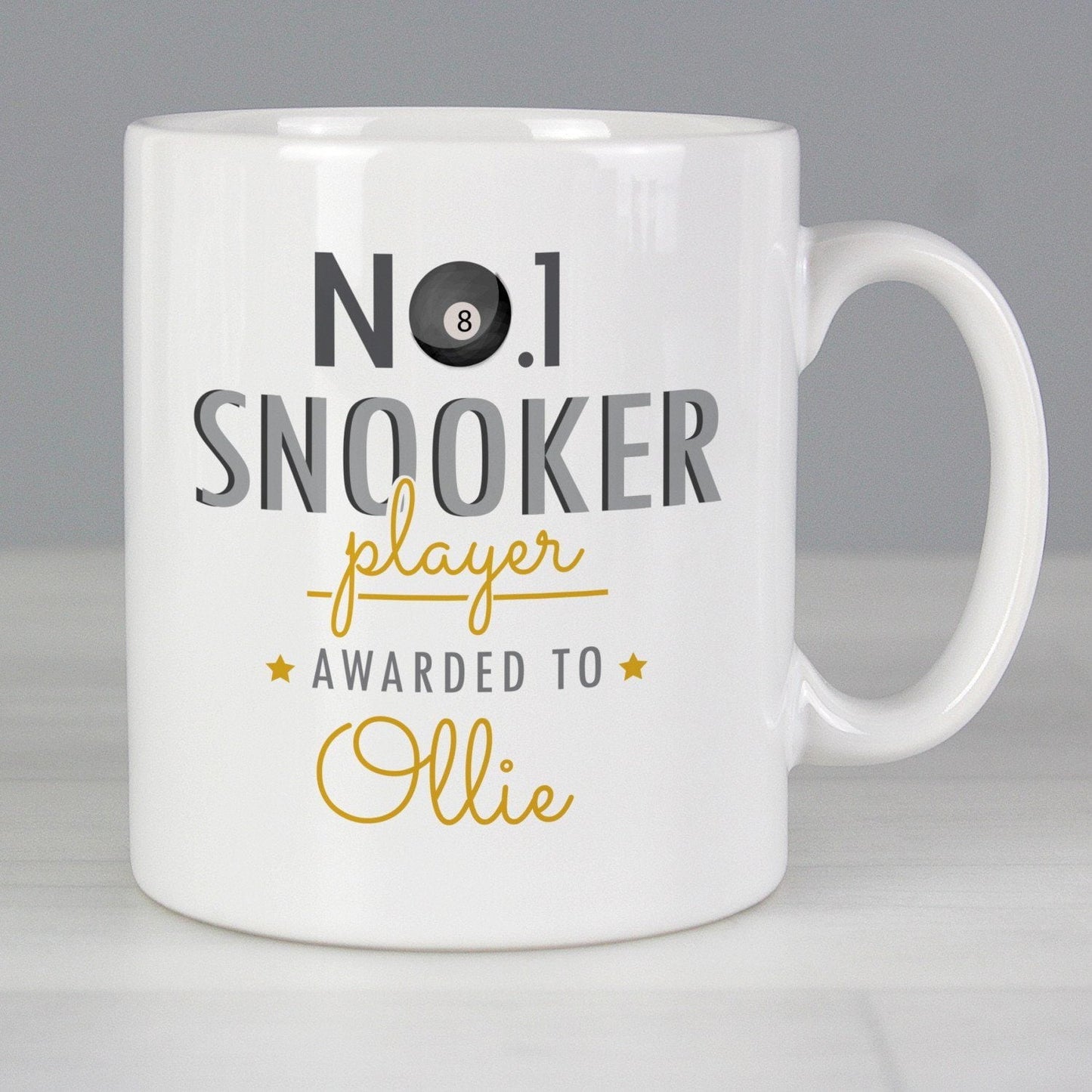 Personalised No.1 Snooker Player Mug: 2 - Mugs By Gift Moments