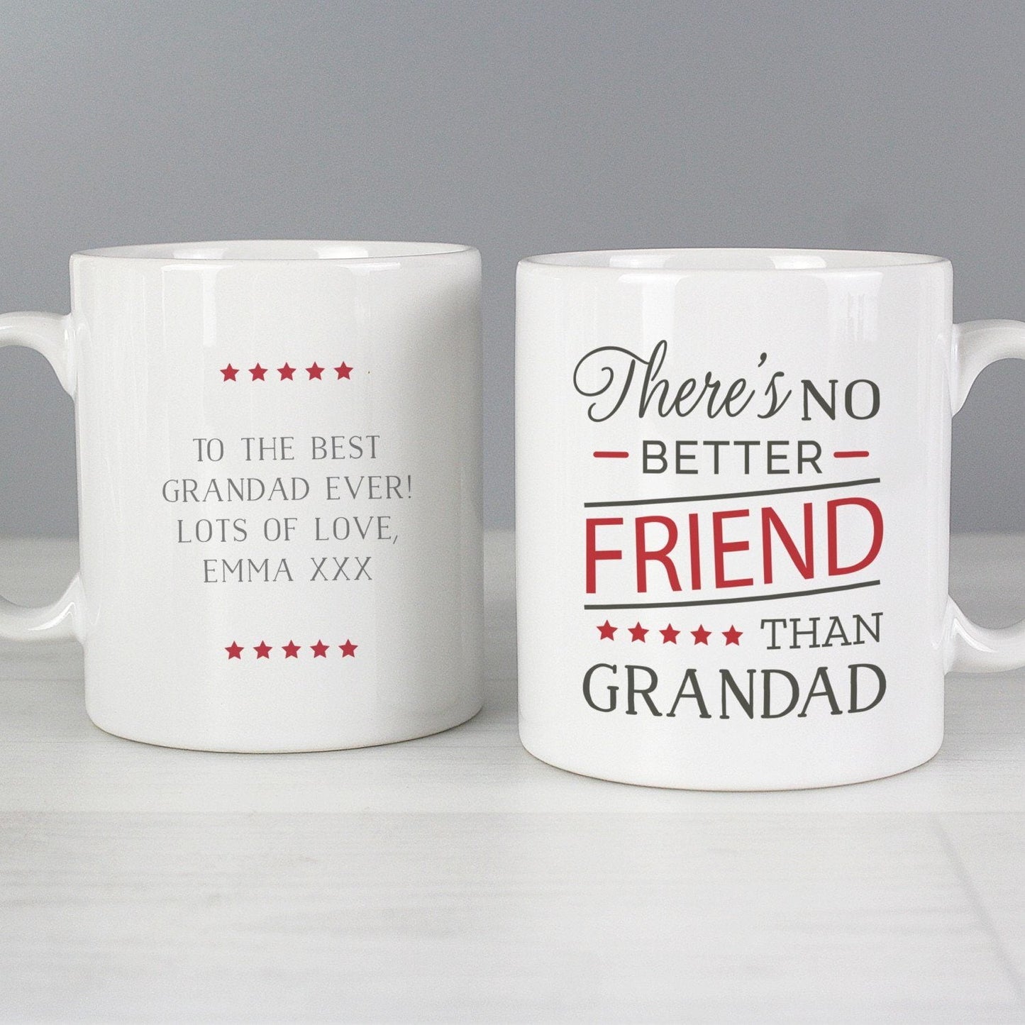 Personalised ’No Better Friend Than Grandad’ Mug: 1 - Mugs By Gift Moments
