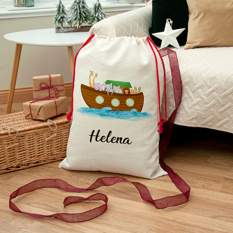 Personalised Noah’s Ark Christmas Sack: 1 - Christmas Sacks By Gift Moments