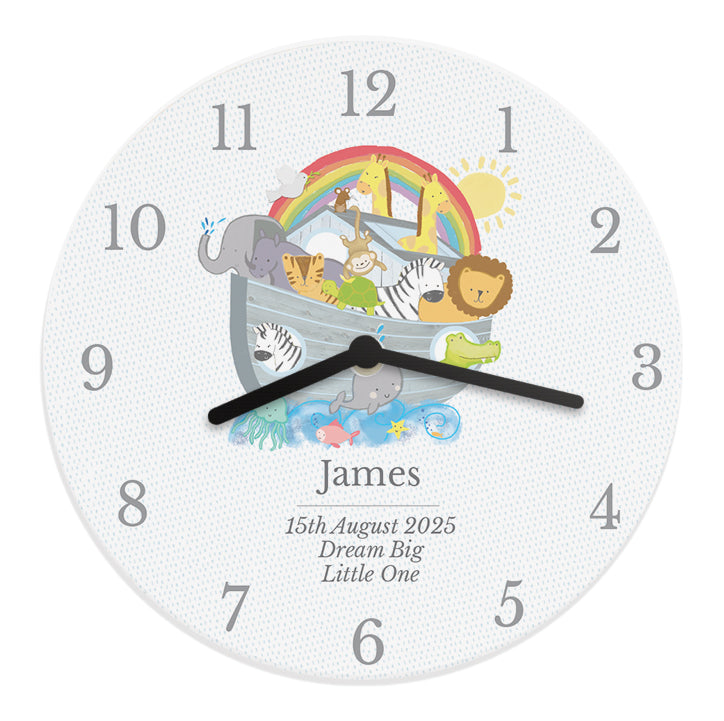 Personalised Noah’s Ark Clock: 5 - Clocks By Gift Moments