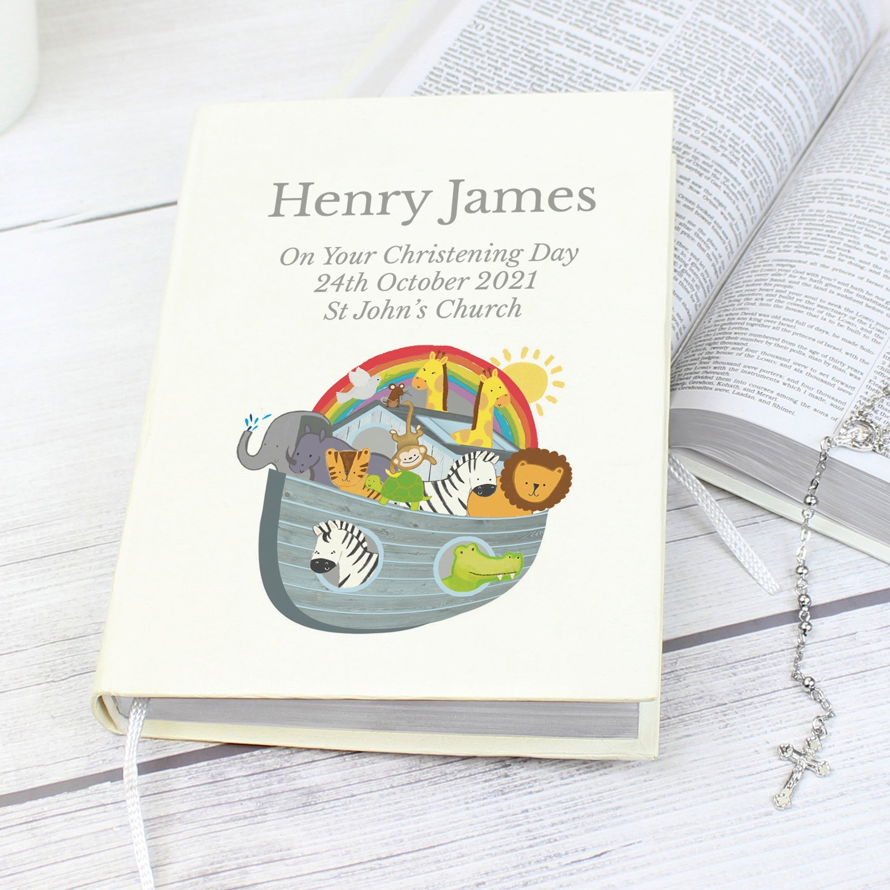 Personalised Noahs Ark Holy Bible - Eco-friendly: 2 - Books By Gift Moments