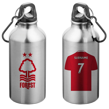 Personalised Nottingham Forest FC Aluminium Water Bottle: 1 - Water Bottles By Nottingham Forest