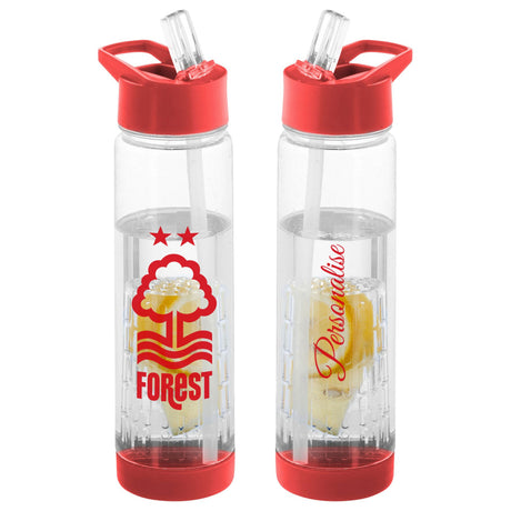 Personalised Nottingham Forest FC Crest Infuser Sport Bottle: 1 - Water Bottles By Nottingham Forest
