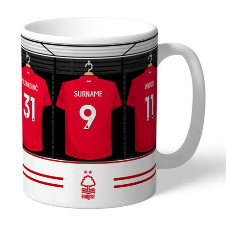 Personalised Nottingham Forest FC Dressing Room Mug: 1 - Mugs By Nottingham Forest