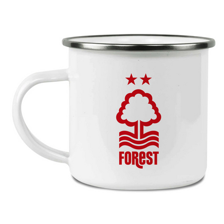 Personalised Nottingham Forest FC Enamel Mug: 2 - Mugs By Nottingham Forest