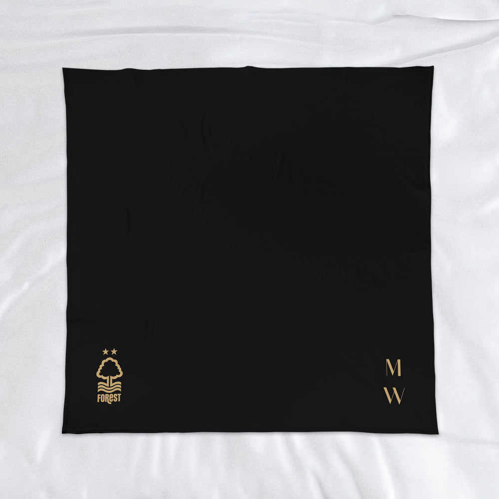 Personalised Nottingham Forest FC Initials Fleece Blanket: 1 - Blankets By Nottingham Forest