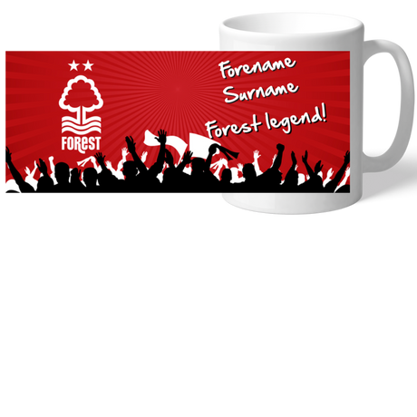Personalised Nottingham Forest FC Legend Mug: 2 - Mugs By Nottingham Forest