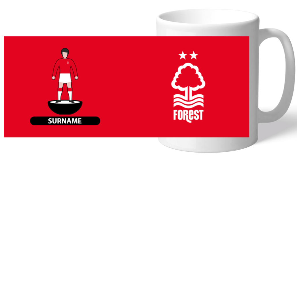 Personalised Nottingham Forest FC Player Figure Mug: 2 - Mugs By Nottingham Forest