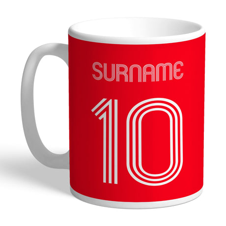 Personalised Nottingham Forest FC Retro Shirt Mug: 1 - Mugs By Nottingham Forest