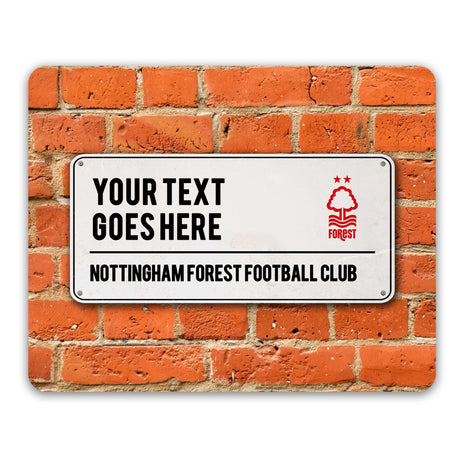 Personalised Nottingham Forest FC Street Sign Mouse Mat: 1 - Tech Accessories By Nottingham Forest
