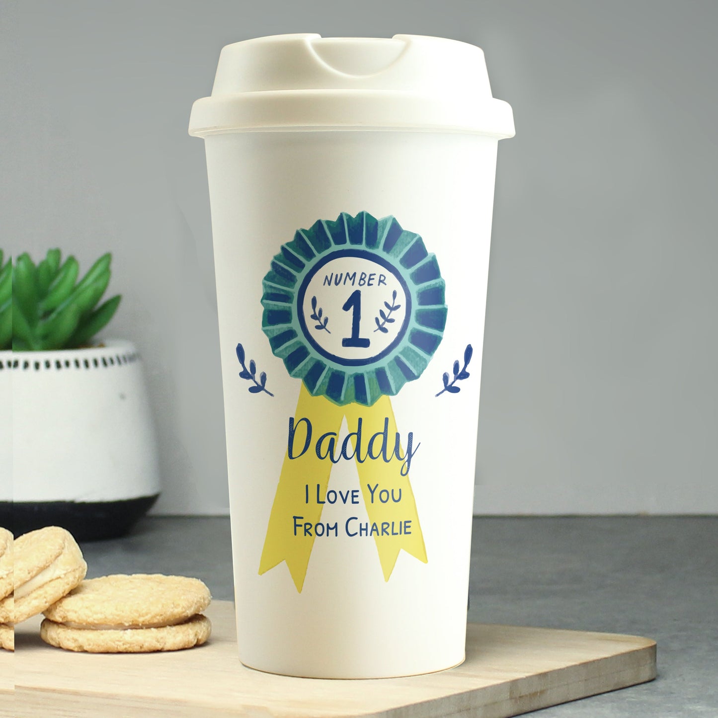 Personalised Number 1 Travel Mug: 2 - Travel Mugs By Gift Moments