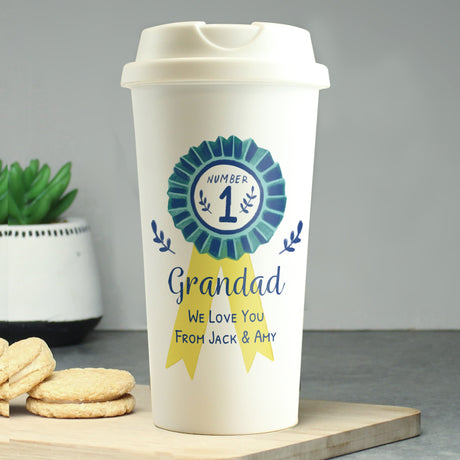 Personalised Number 1 Travel Mug: 1 - Travel Mugs By Gift Moments