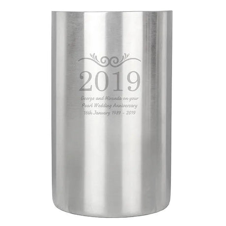 Personalised Number Frame Wine Cooler: 3 - Barware By Gift Moments