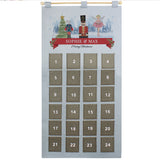 Personalised Nutcracker Advent Calendar In Silver Grey: 5 - Advent Calendars By Gift Moments