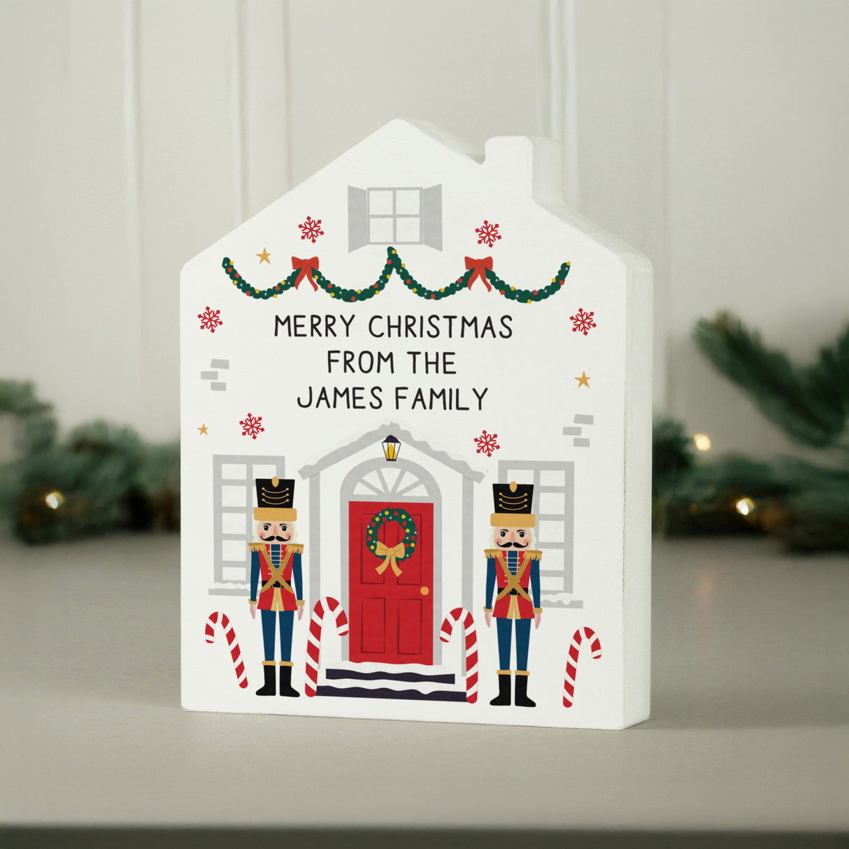 Personalised Nutcracker Christmas House Ornament - Shop Christmas Decorations At Gift Moments - 1