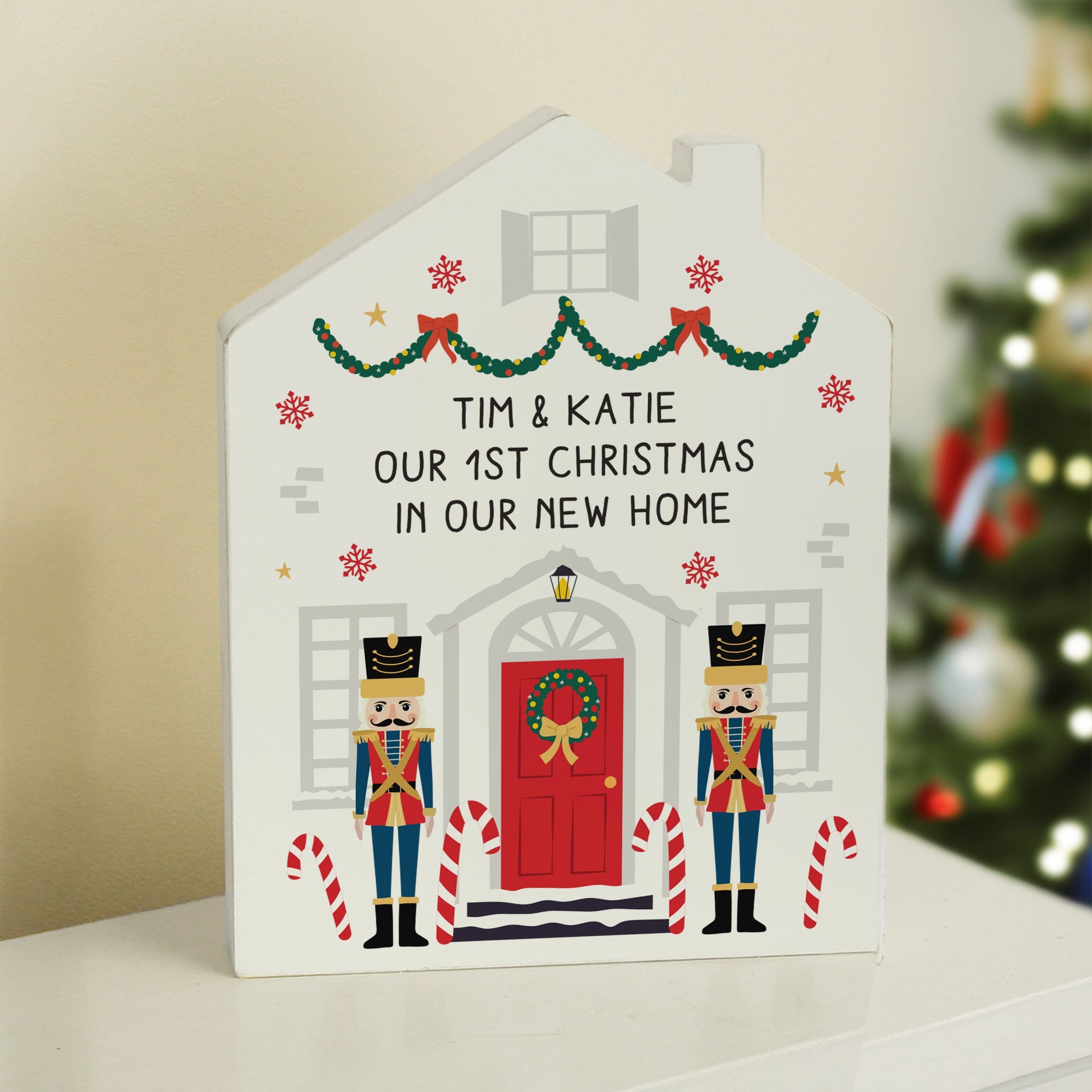 Personalised Nutcracker Christmas House Ornament: 2 - Christmas Decorations By Gift Moments