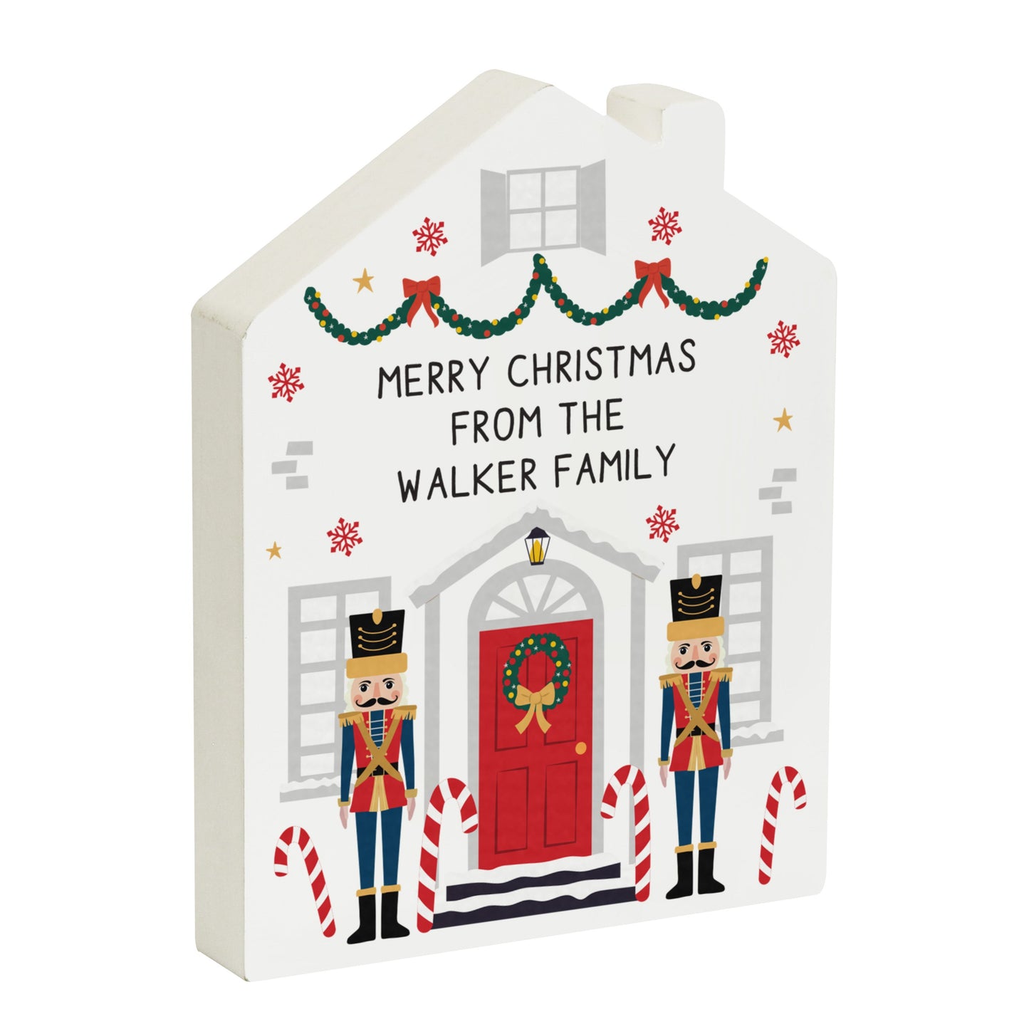 Personalised Nutcracker Christmas House Ornament: 4 - Christmas Decorations By Gift Moments