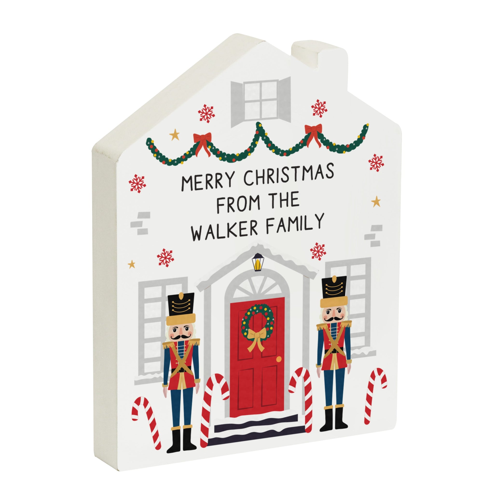 Personalised Nutcracker Christmas House Ornament: 4 - Christmas Decorations By Gift Moments