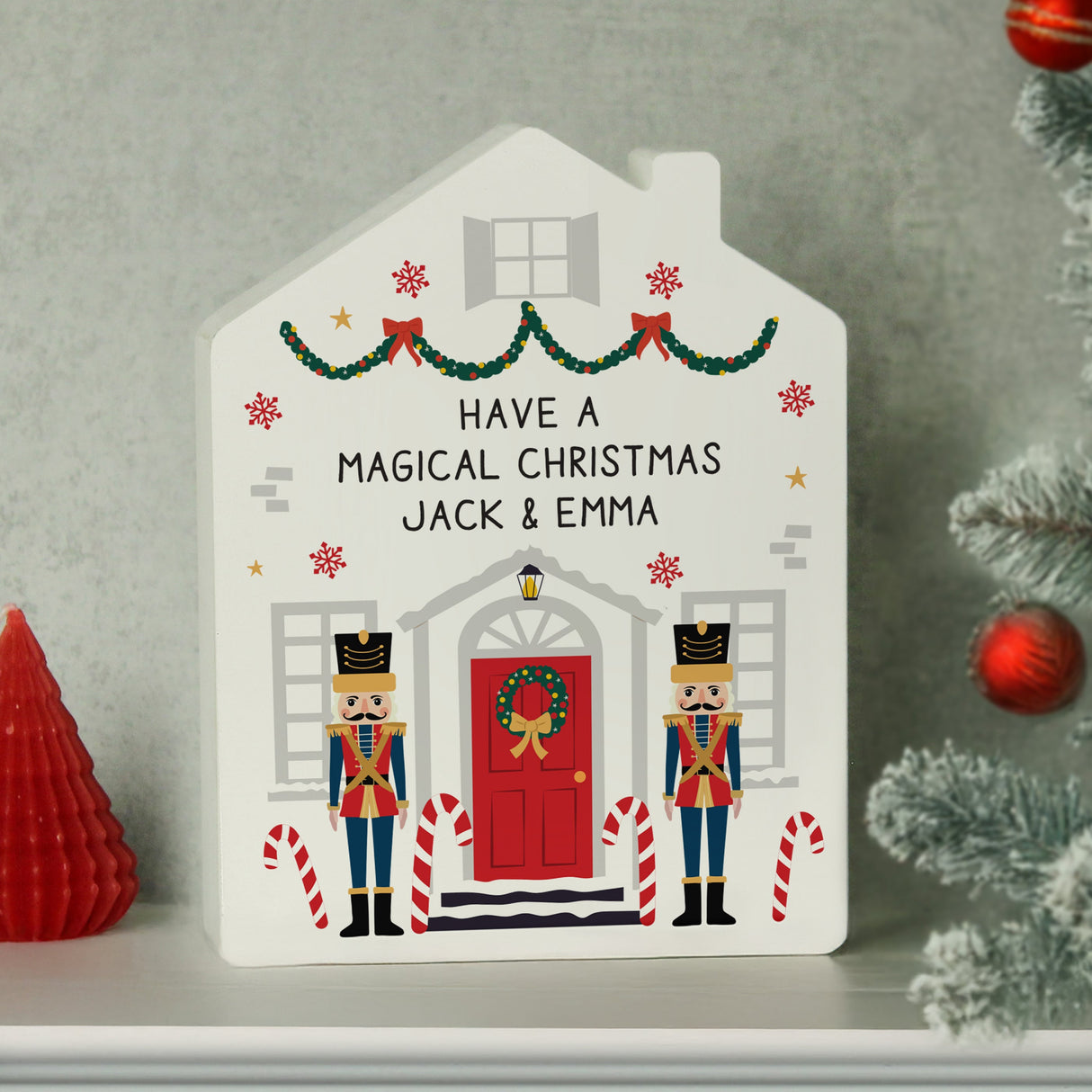 Personalised Nutcracker Christmas House Ornament - Shop Christmas Decorations At Gift Moments - 3
