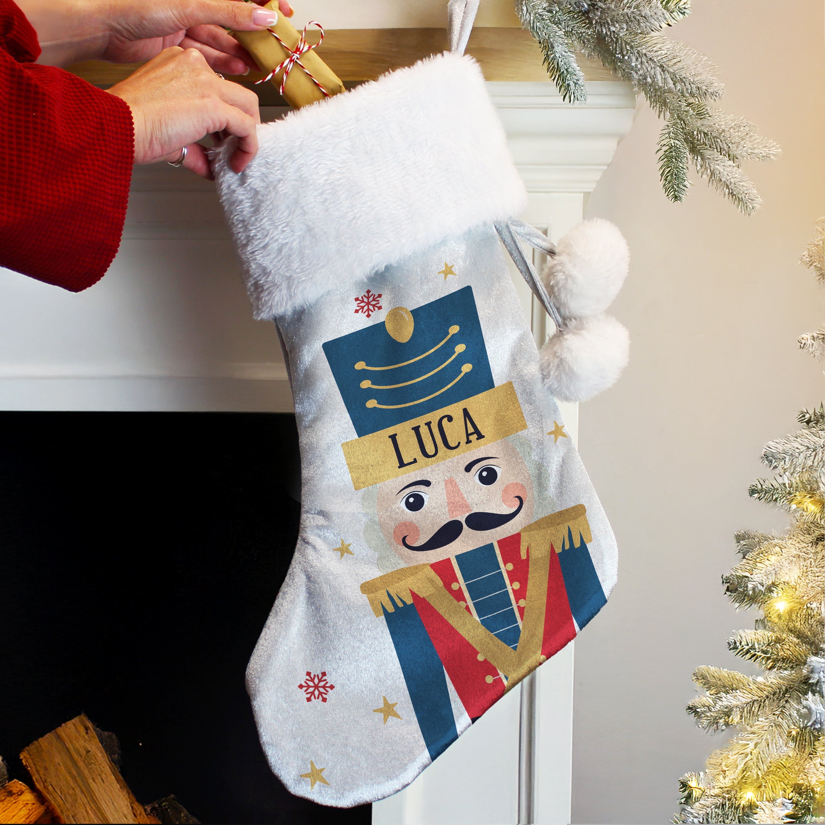 Personalised Nutcracker Christmas Stocking - Shop Christmas Stockings At Gift Moments - 2