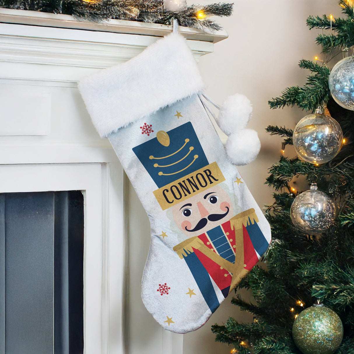 Personalised Nutcracker Christmas Stocking: 1 - Christmas Stockings By Gift Moments