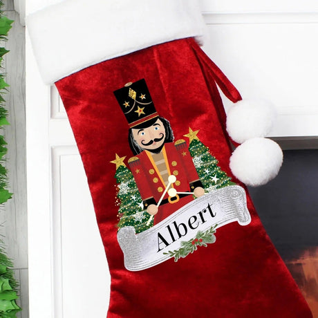 Personalised Nutcracker Red Stocking: 2 - Christmas Stockings By Gift Moments