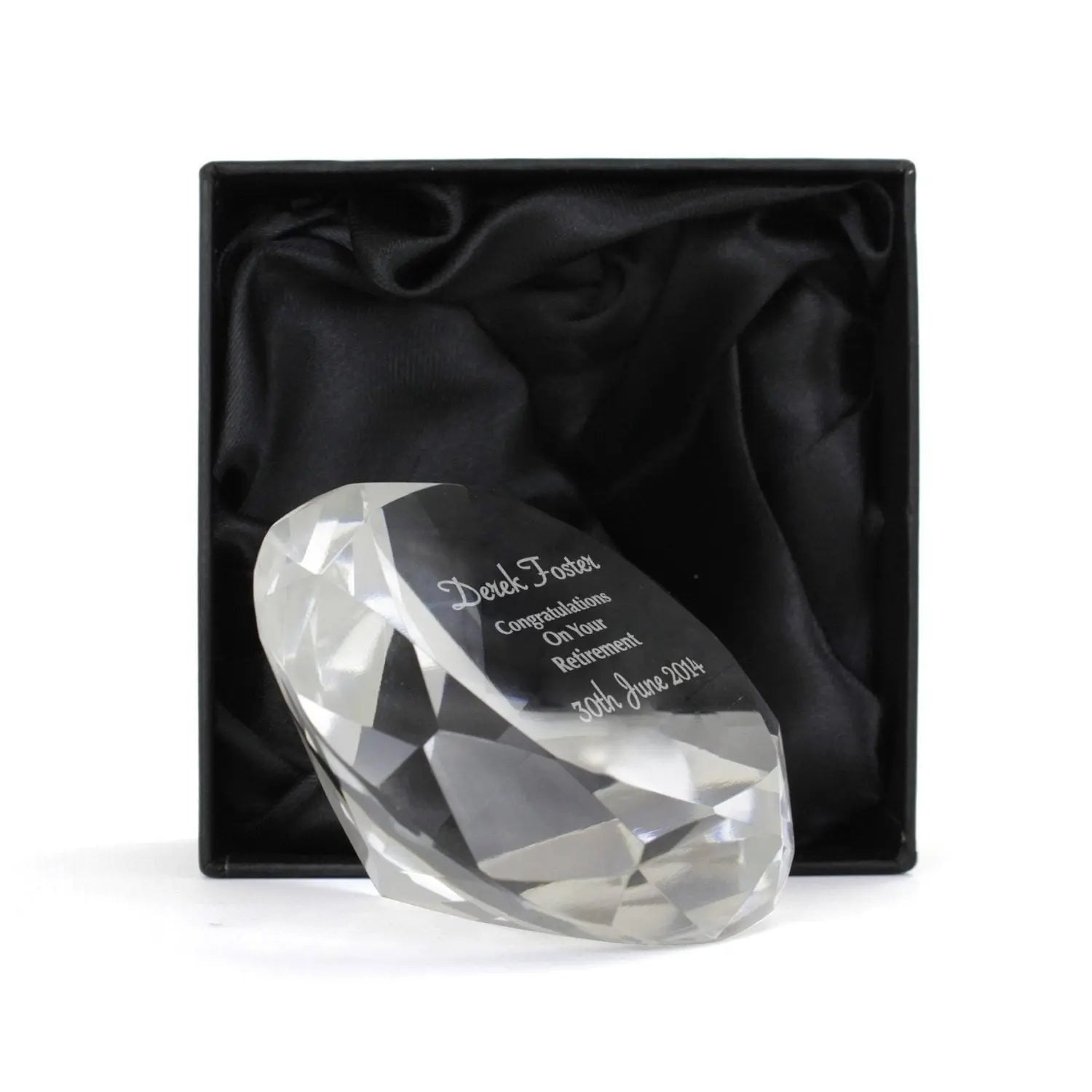 Personalised Occasion Diamond Paperweight - Shop Paperweights At Gift Moments - 2