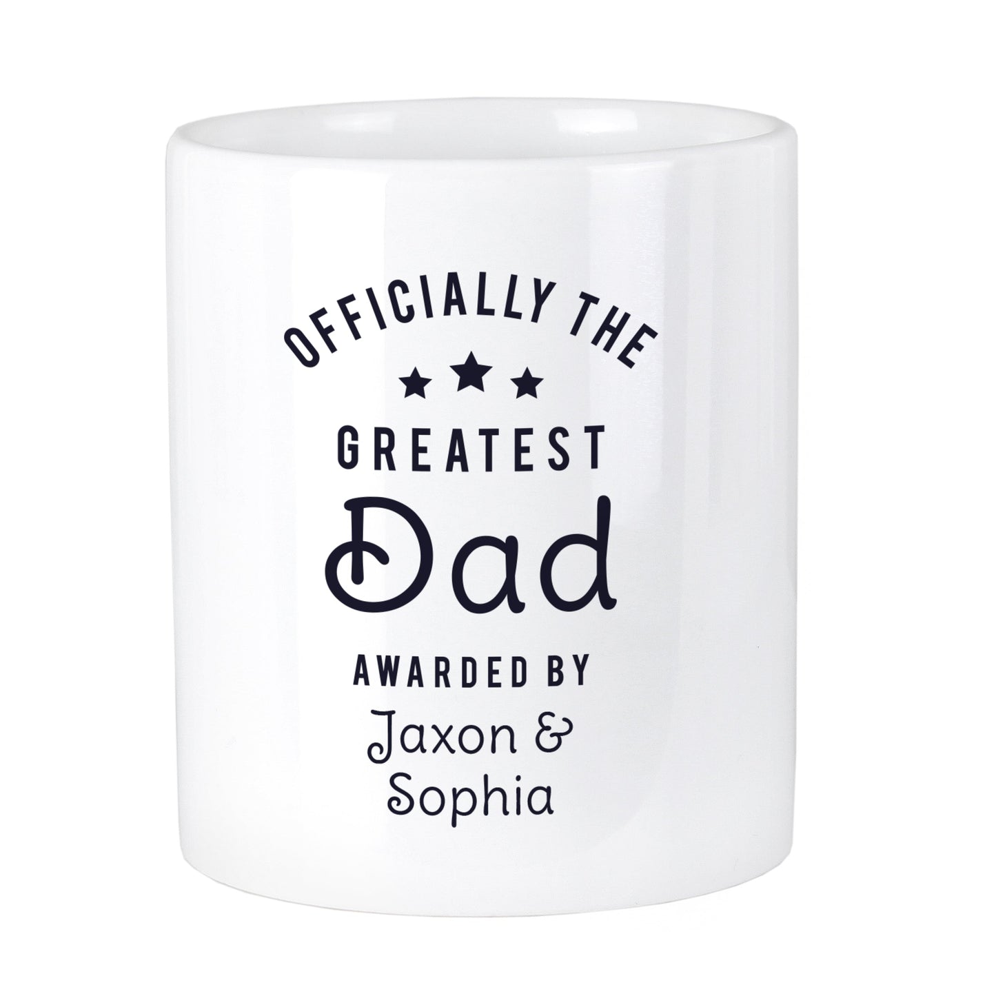Personalised Officially The Greatest Ceramic Storage Pot: 5 - Storage By Gift Moments