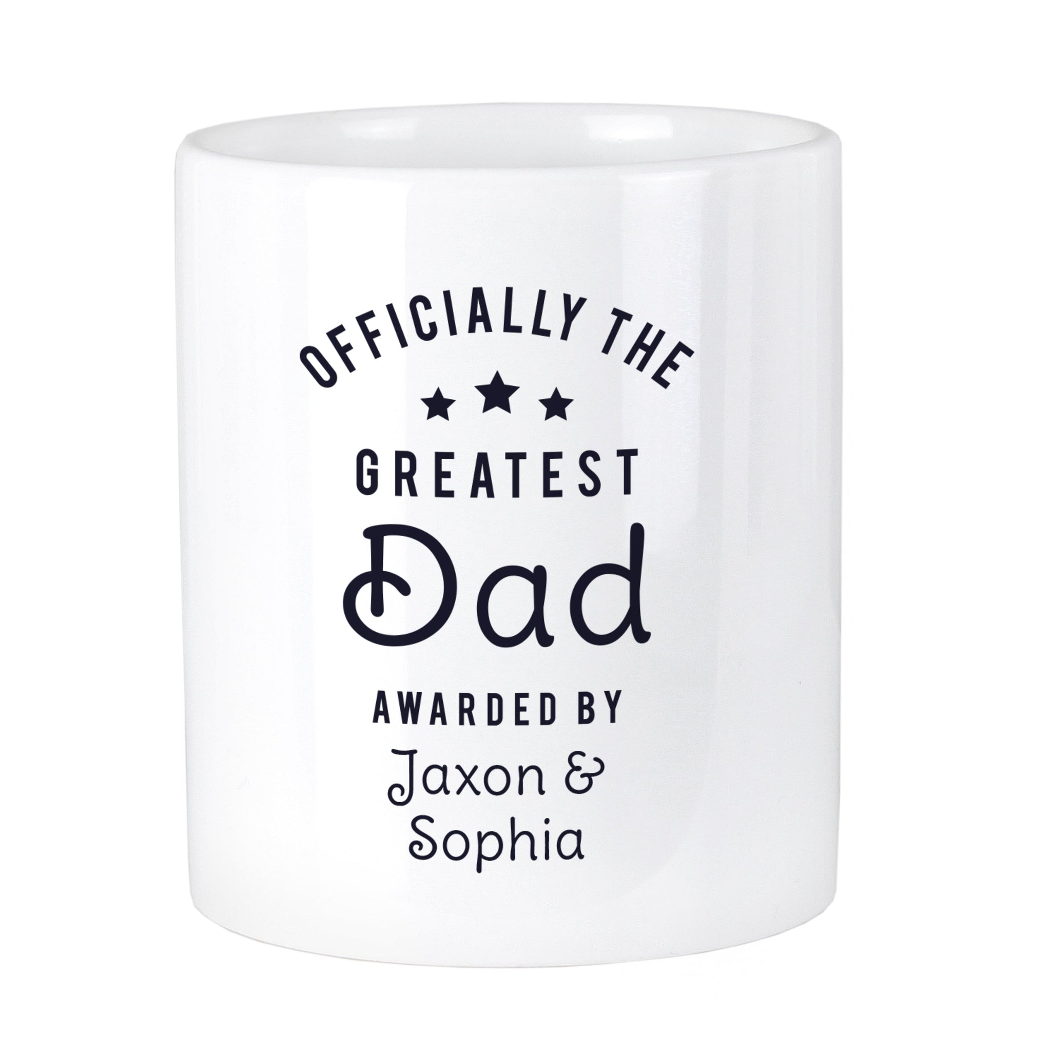 Personalised Officially The Greatest Ceramic Storage Pot: 5 - Storage By Gift Moments