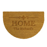 Personalised Ornate Half Moon Indoor Doormat: 5 - Doormats By Gift Moments